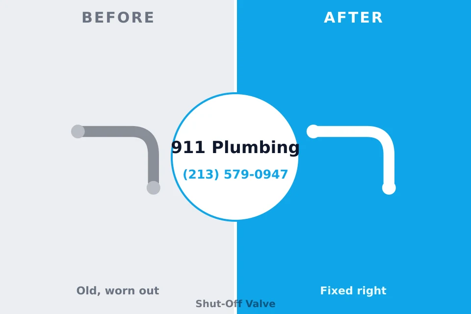 Before and after: plumbing repair Alum Creek, WV